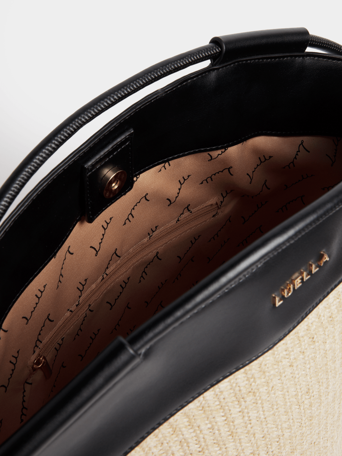 Luella Raffia Drawstring Basket Shopper Bag Luella Bellabags