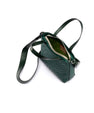 Green Lily Ostrich Leather Shoulder Bag Bellabags Bellabags