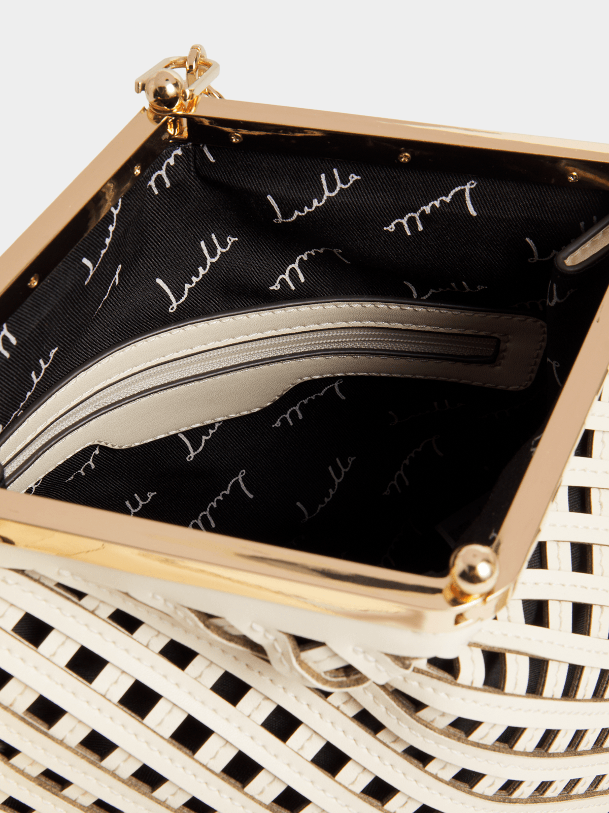 Luella Weave Cutout Medium Tote Bag Luella Bellabags