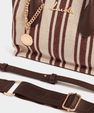 Luella Striped Canvas Shopper Bag Luella Bellabags