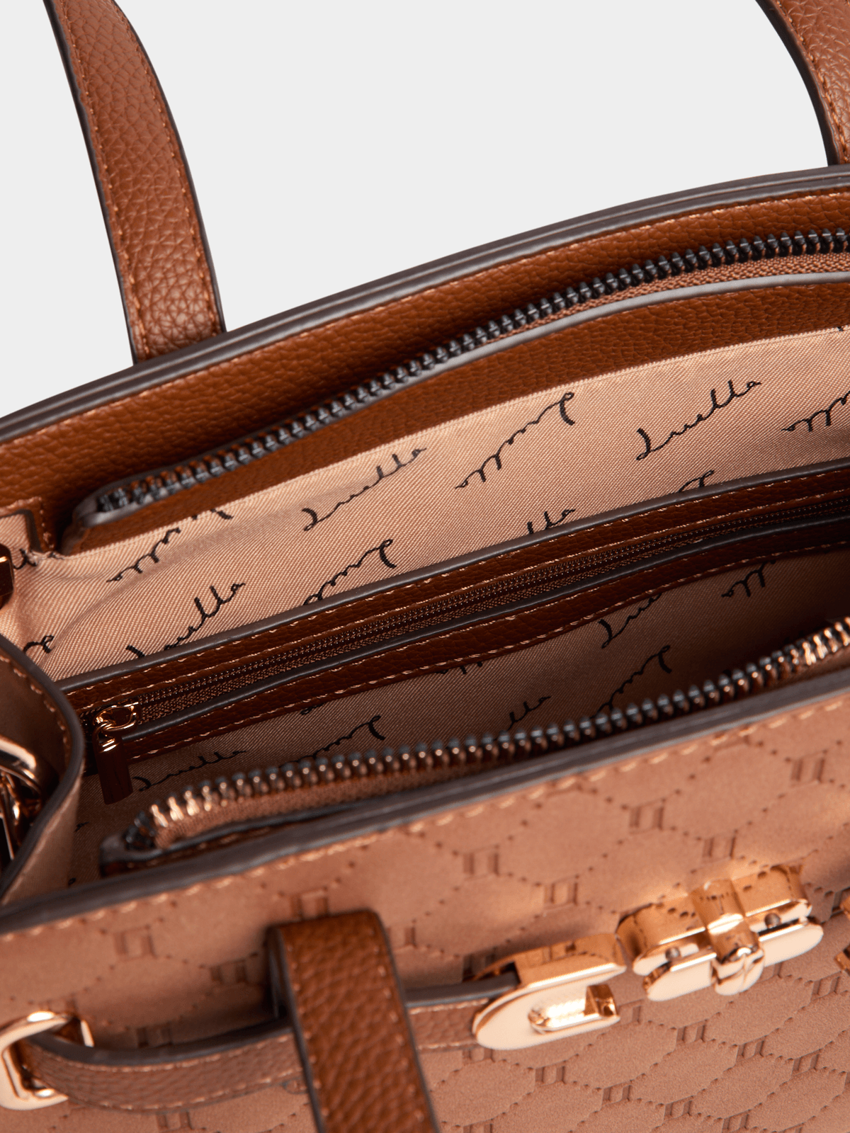 Luella Emboss Belted Shopper Bag Luella Bellabags