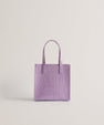 Women's Reptcon-Croc Effect Small Icon Bag Lilac Ted Baker South Africa Bellabags