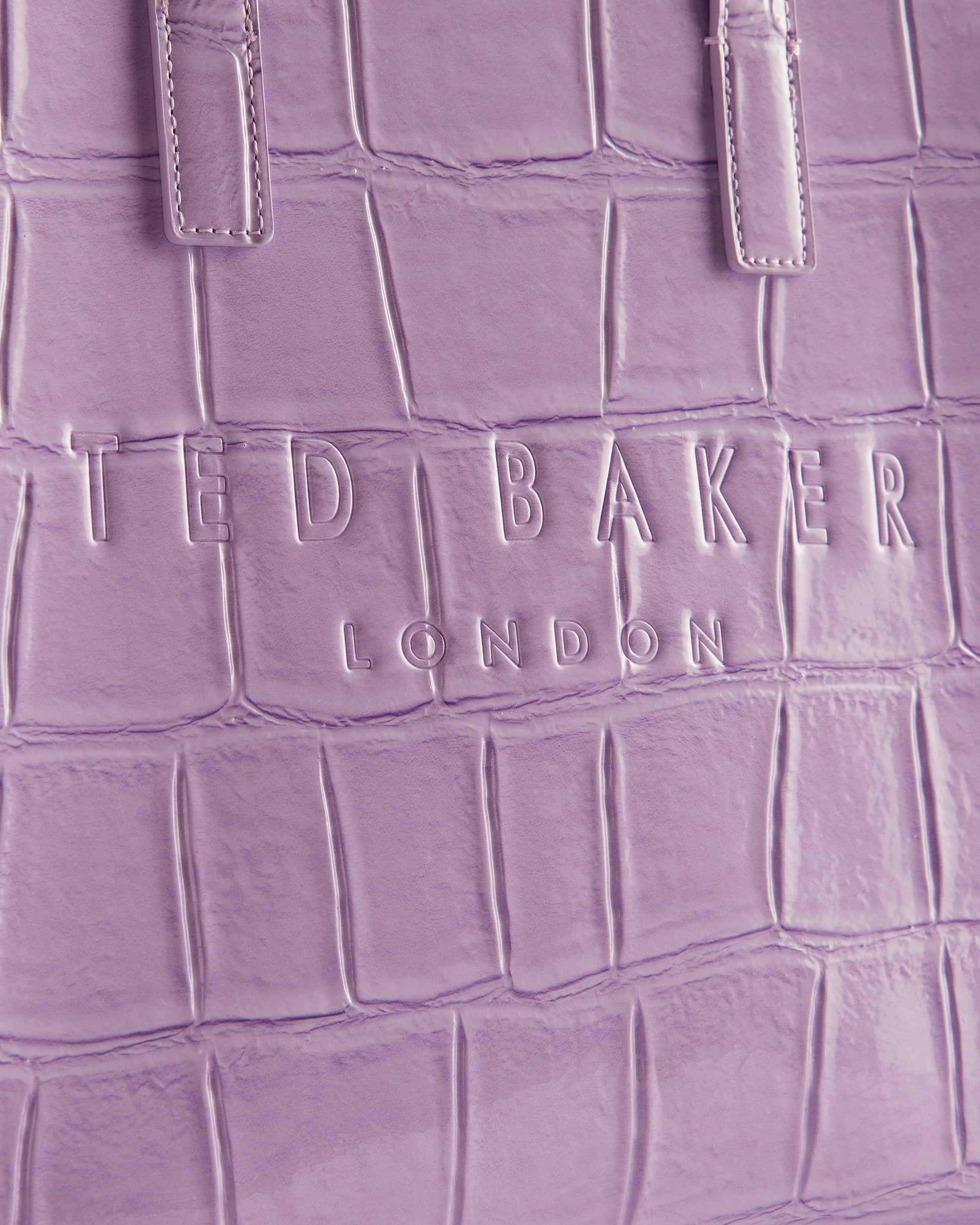 Women's Reptcon-Croc Effect Small Icon Bag Lilac Ted Baker South Africa Bellabags