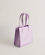 Women's Reptcon-Croc Effect Small Icon Bag Lilac Ted Baker South Africa Bellabags