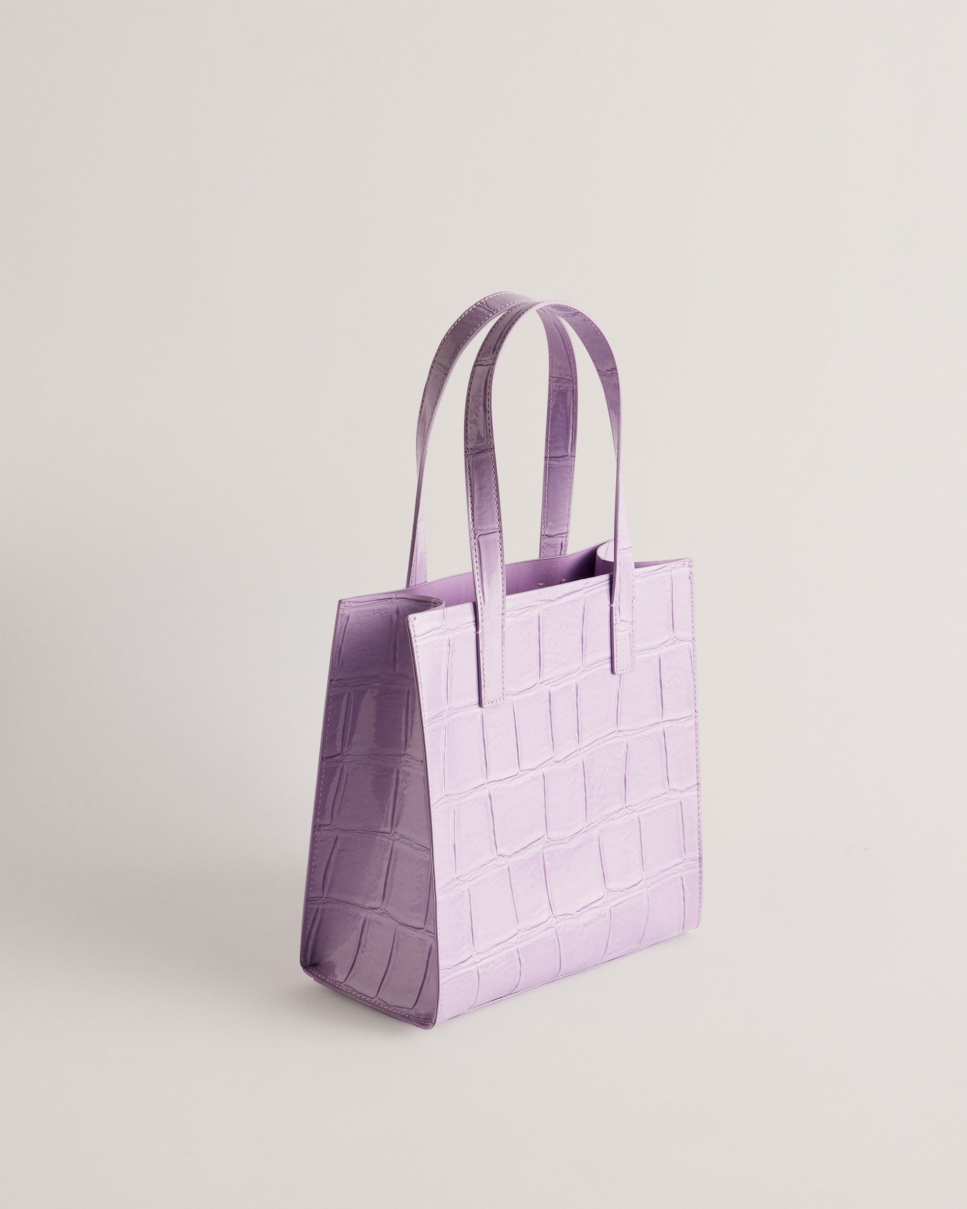 Women's Reptcon-Croc Effect Small Icon Bag Lilac Ted Baker South Africa Bellabags
