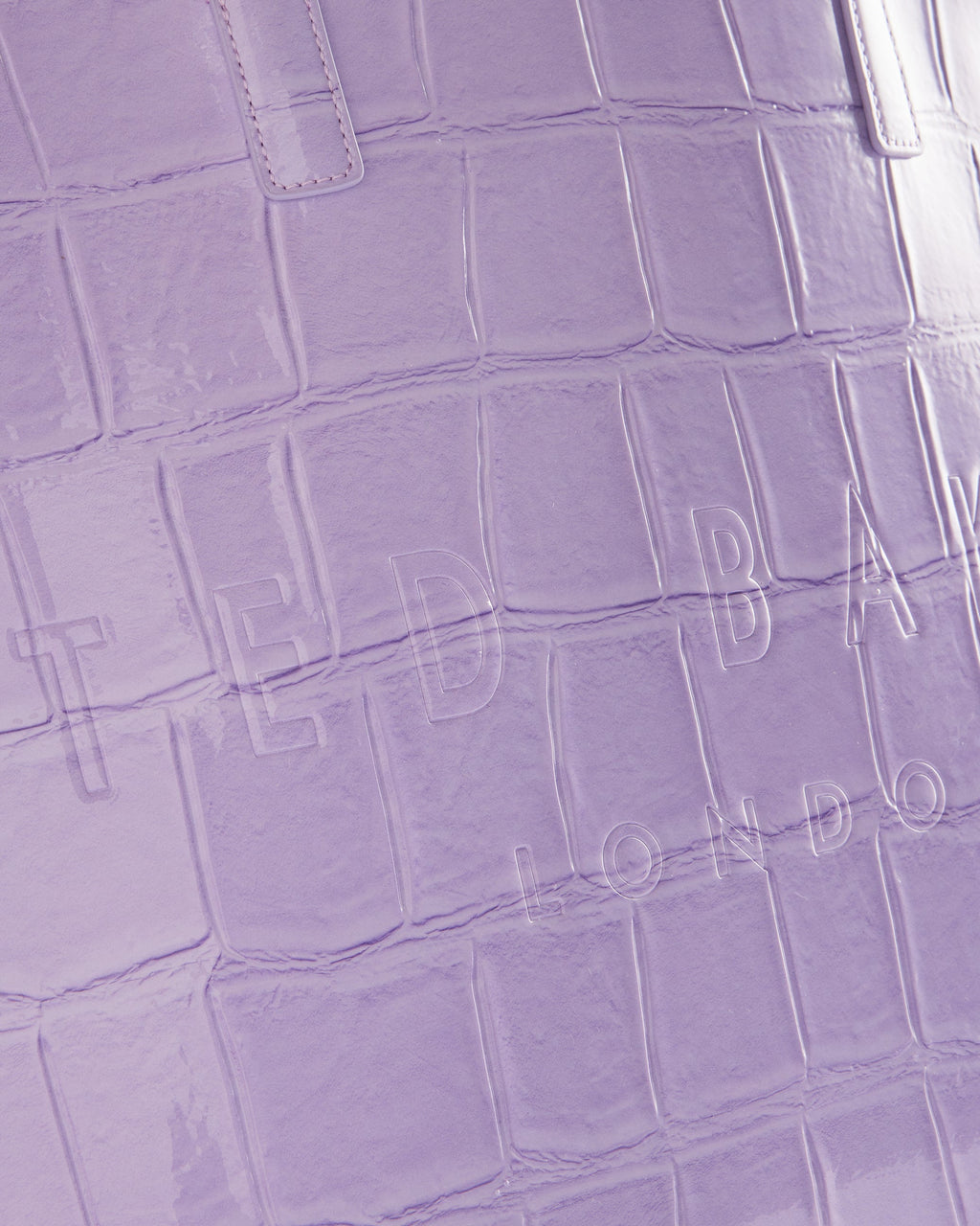 Women's Allicon-Croc Effect Extra Large Icon Bag Lilac