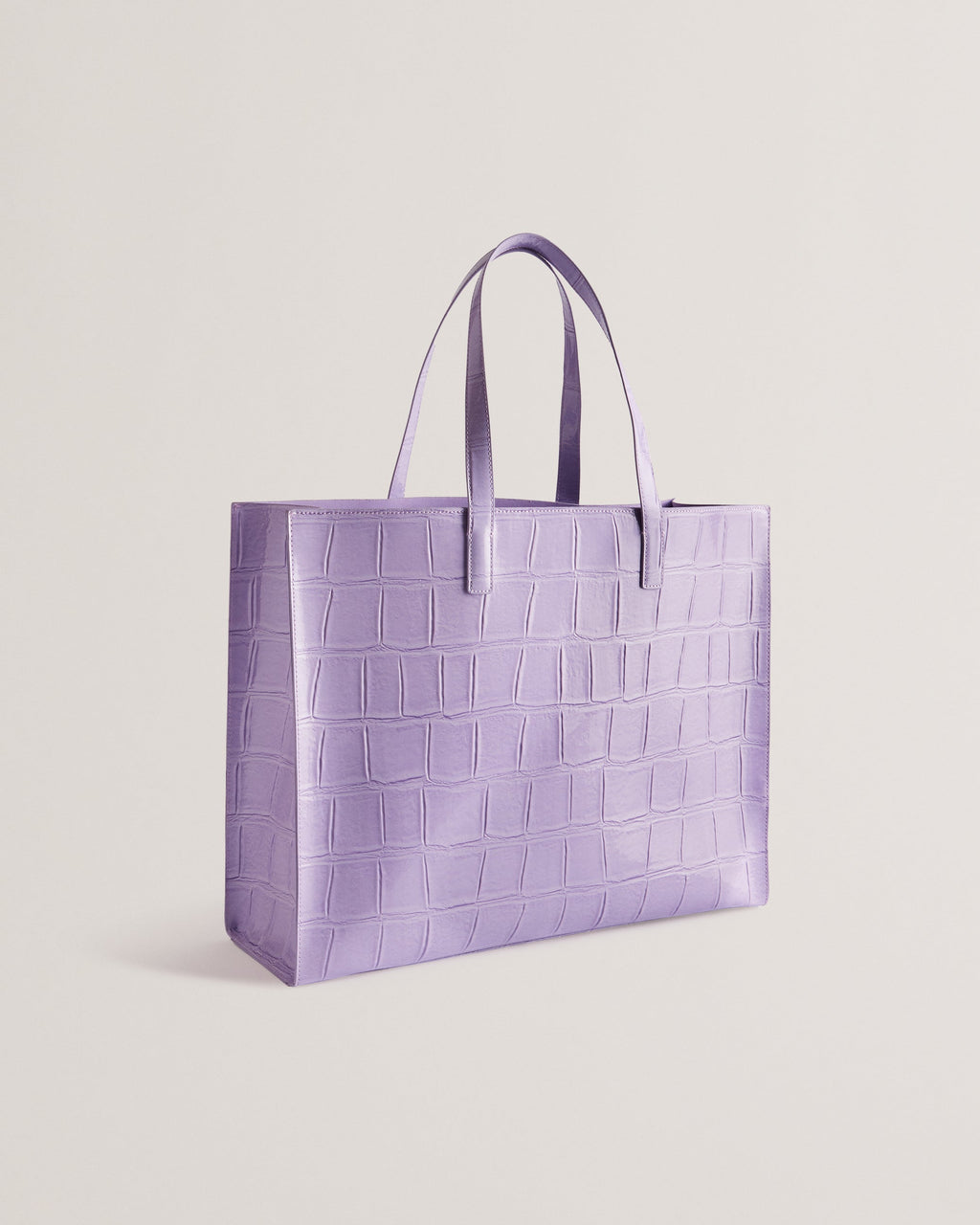 Women's Allicon-Croc Effect Extra Large Icon Bag Lilac