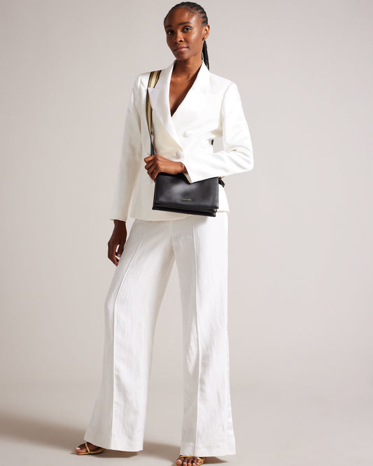 Women's Darceyy-Branded Webbing Leather Crossbody Jet-Black Ted Baker South Africa Bellabags