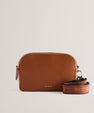 Women's Darcelo-Branded Webbing Leather Camera Bag Brn-Choc Ted Baker South Africa Bellabags