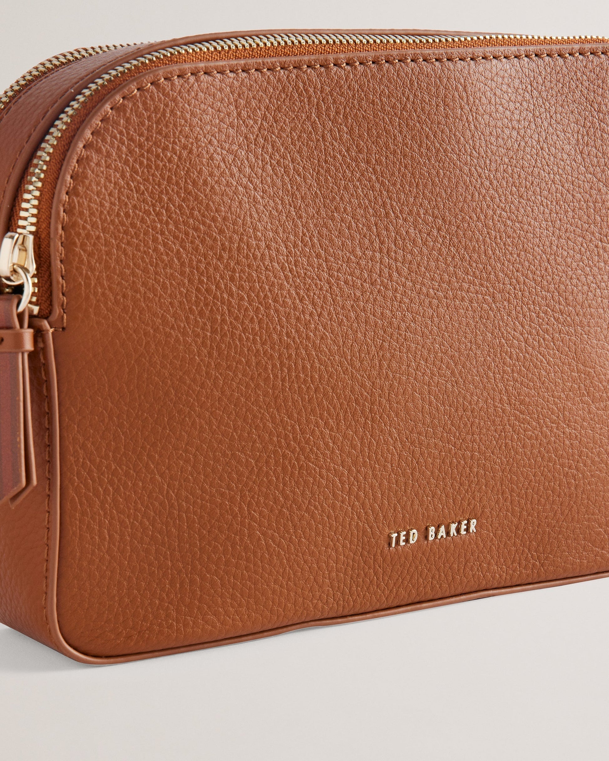 Women's Darcelo-Branded Webbing Leather Camera Bag Brn-Choc Ted Baker South Africa Bellabags