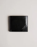PRUGS: Embossed Corner Leather Bifold Coin Wall