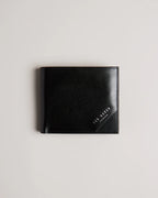 PRUGS: Embossed Corner Leather Bifold Coin Wall
