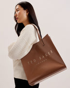 Women's CRINKON-Crinkle Large Icon Bag Taupe