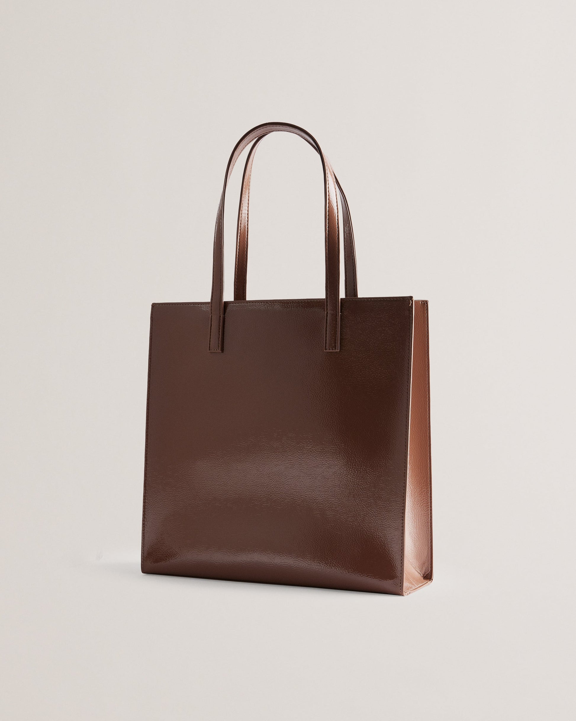 Women's CRINKON-Crinkle Large Icon Bag Taupe Ted Baker South Africa Bellabags