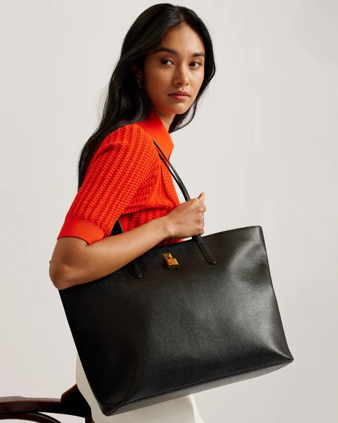 Women's Londonn-Padlock Tote Bag Black