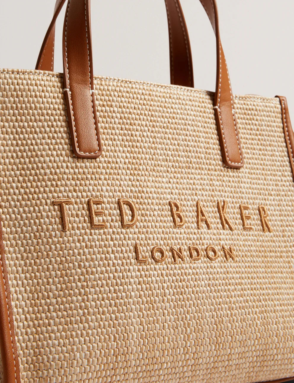 Women's PAOLINA-Faux Raffia Small Icon Bag