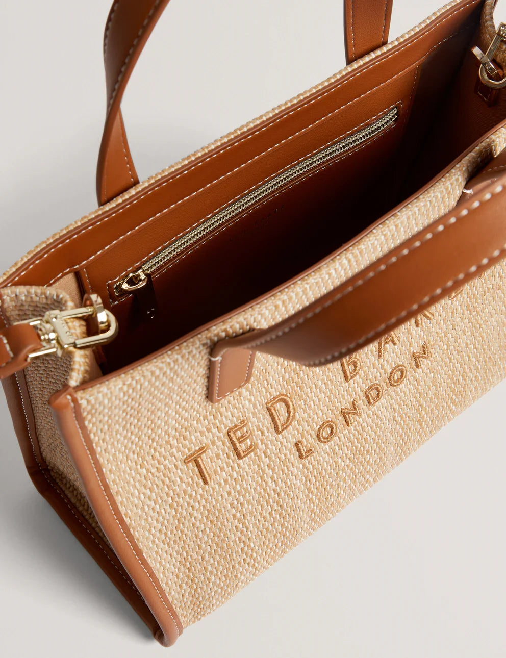 Women's PAOLINA-Faux Raffia Small Icon Bag