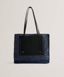 Women's Ashvi-Raffia Large Tote Bag Black Ted Baker South Africa Bellabags