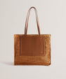 Women's Ashvi-Raffia Large Tote Bag Brown Ted Baker South Africa Bellabags