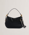 Women's Esiah-Webbing Slouchy Leather Hobo Bag Black Ted Baker South Africa Bellabags