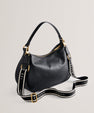 Women's Esiah-Webbing Slouchy Leather Hobo Bag Black Ted Baker South Africa Bellabags