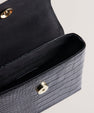 Women's Aynaya-Croc Effect Top Handle Small Bag Black Ted Baker South Africa Bellabags
