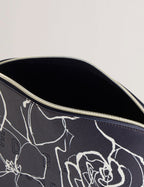Women's ALIUMI-Linear Rose Large Washbag Navy