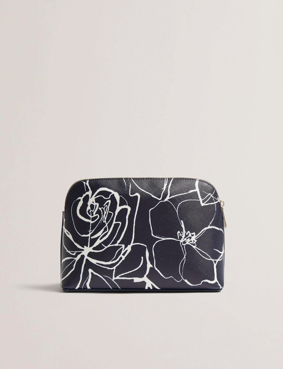 Women's ALLIMI-Linear Rose Makeup Bag Navy