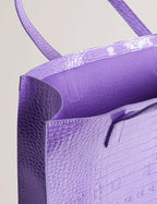 Women's CROCCON-Croc Effect Large Icon Bag