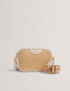 Women's BARDAS-Webbing Faux Raffia Camera Bag