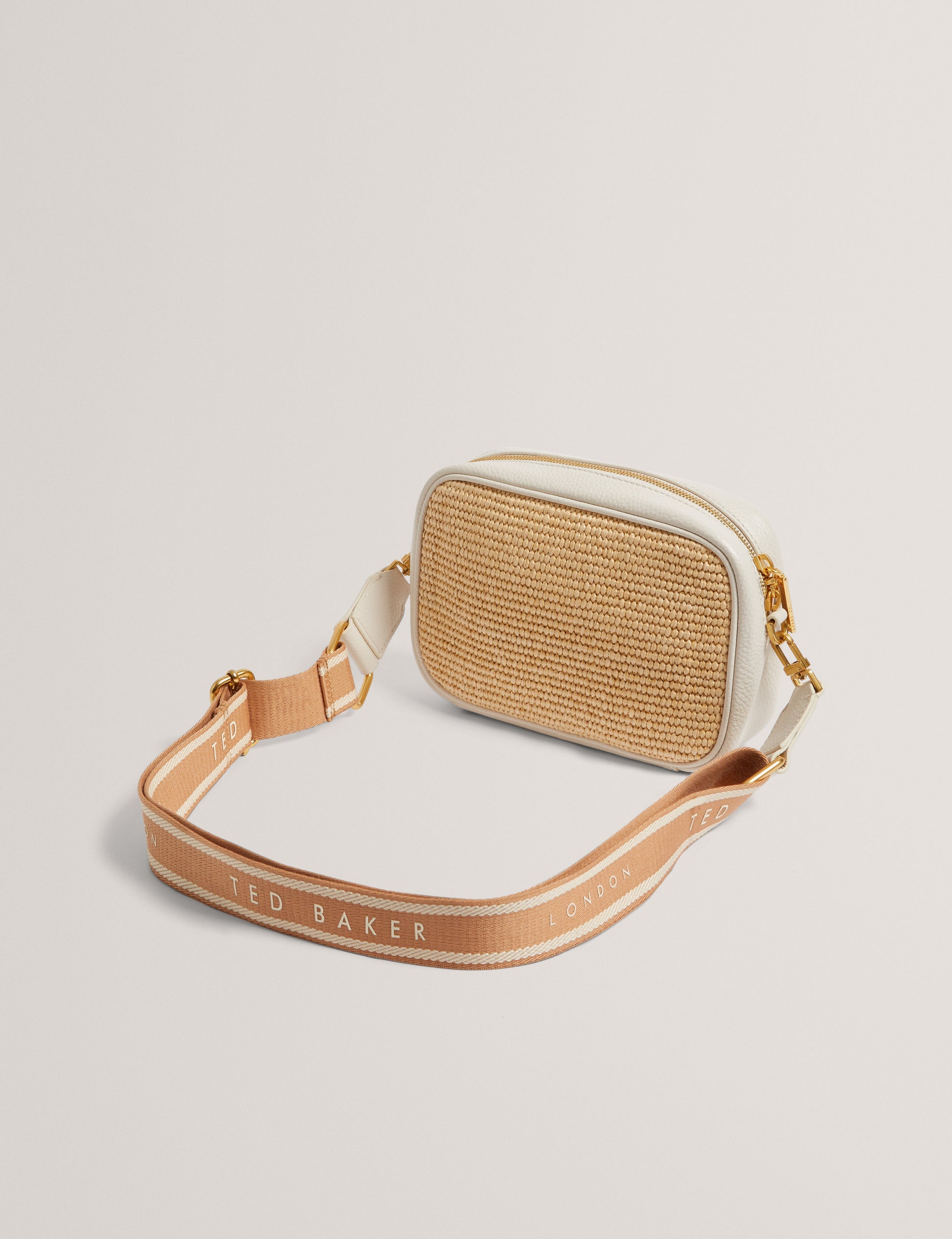 Women's BARDAS-Webbing Faux Raffia Camera Bag Ted Baker South Africa Bellabags