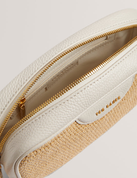 Women's BARDAS-Webbing Faux Raffia Camera Bag Ted Baker South Africa Bellabags