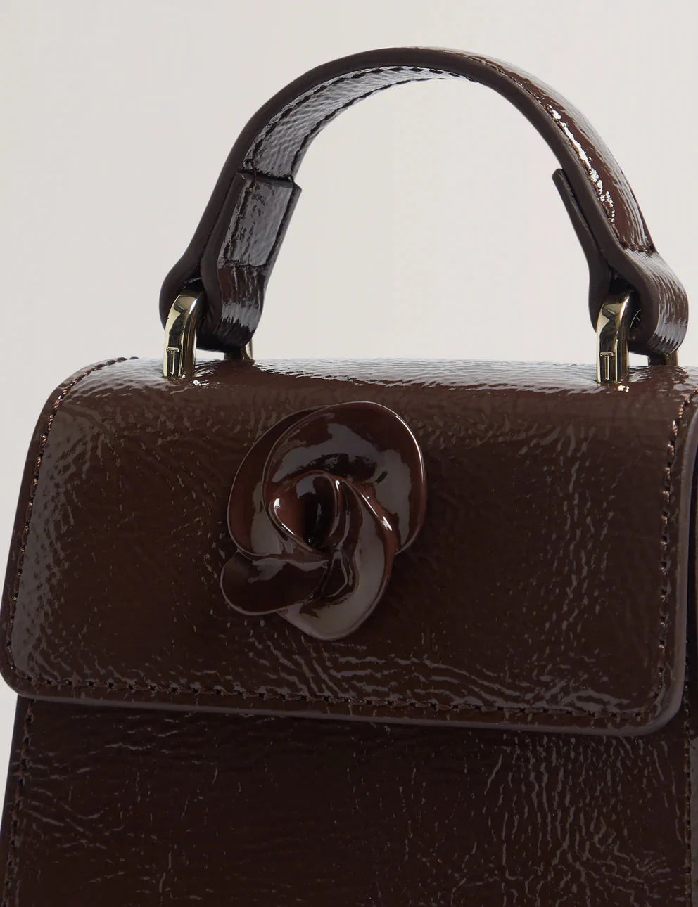 Women's ROUSET-Rose Detail Mini Leather Bag Ted Baker South Africa Bellabags