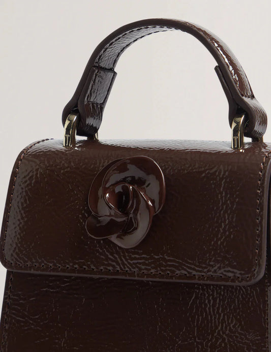 Women's ROUSET-Rose Detail Mini Leather Bag Ted Baker South Africa Bellabags