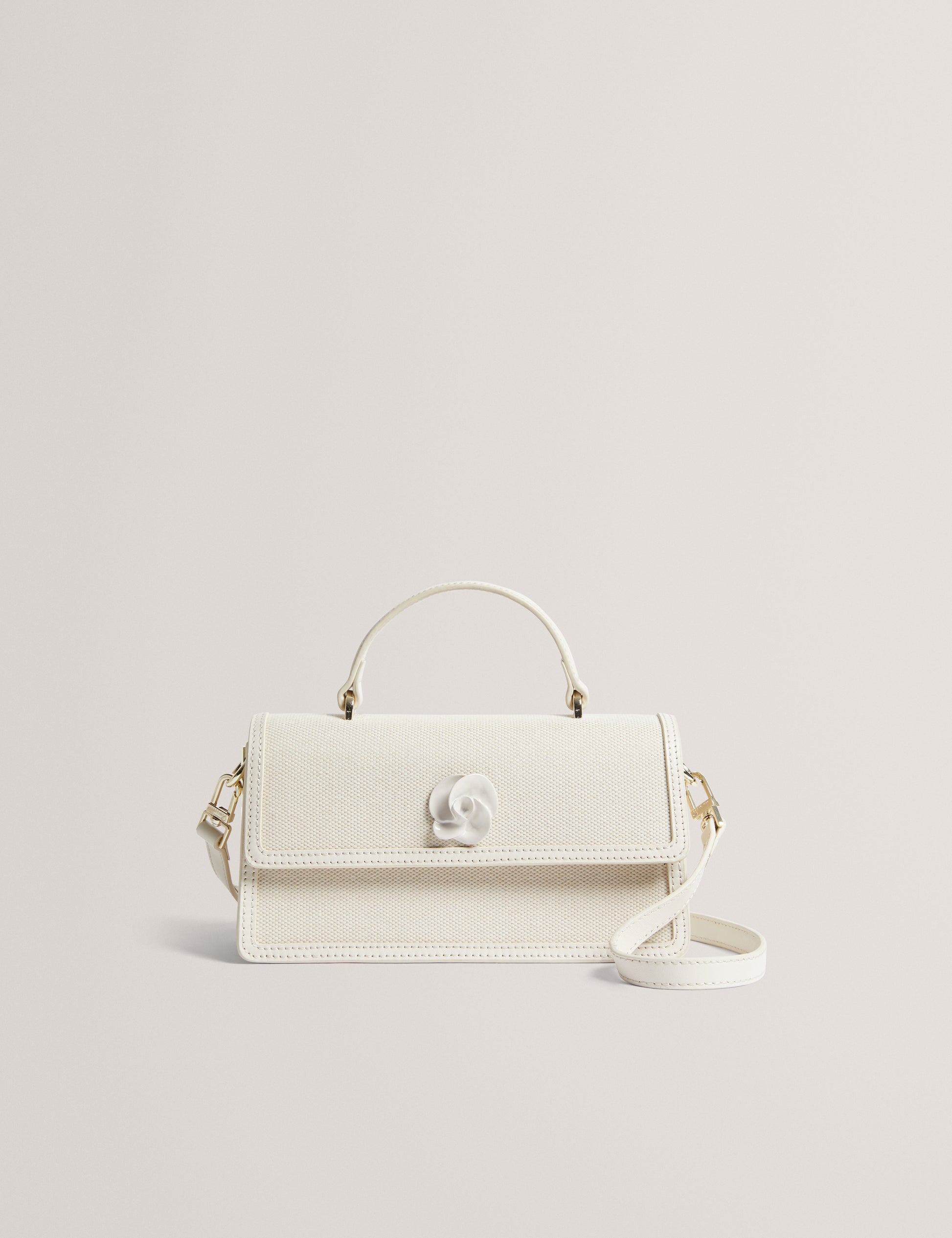 Women's AUDRIS-Canvas Rose Hardware Elongate Ted Baker South Africa Bellabags