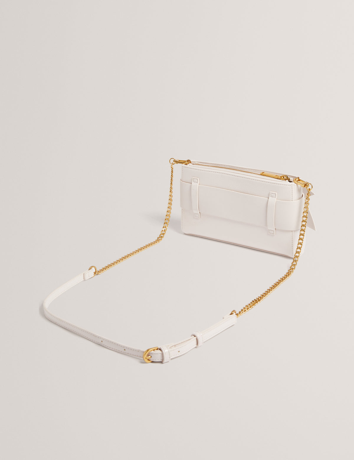 Women's JIMMAH-Soft PU Bow Clutch Bag Ivory