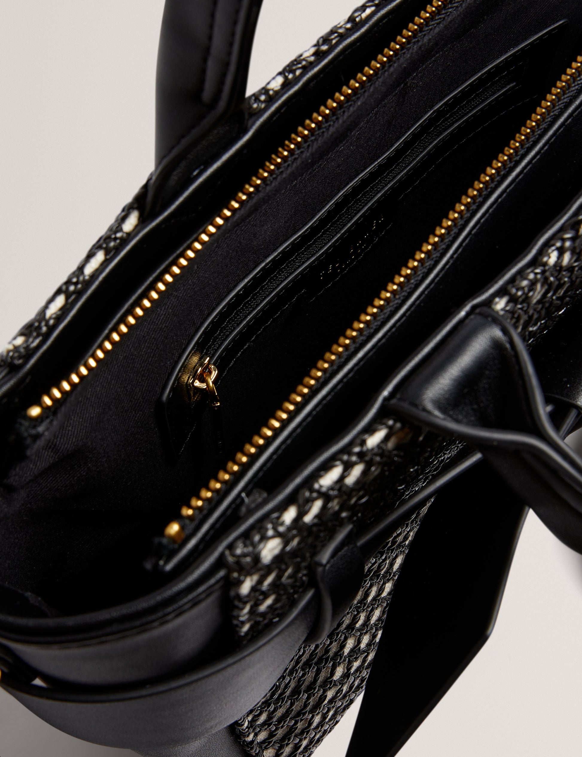 Womens JEESA-Soft PU Bow Canvas Mini Tote Bag Ted Baker South Africa Bellabags