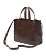 Women's ROUSETA-Rose Detail Midi Leather Bag Brn-Choc Ted Baker South Africa Bellabags
