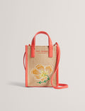 Women's FLOWENA-Faux Raffia Embroidered Nano