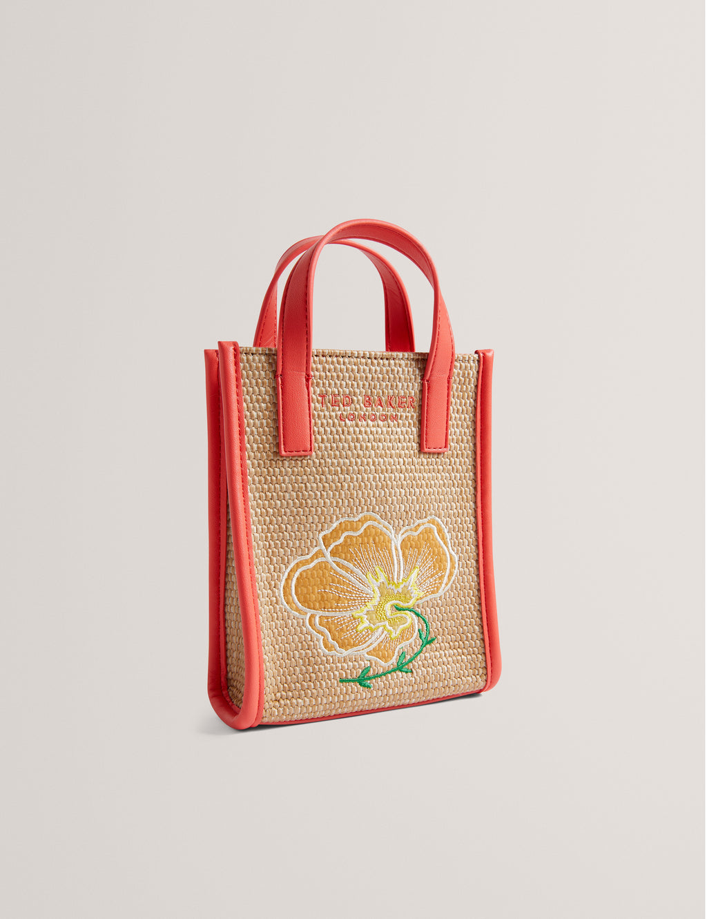 Women's FLOWENA-Faux Raffia Embroidered Nano
