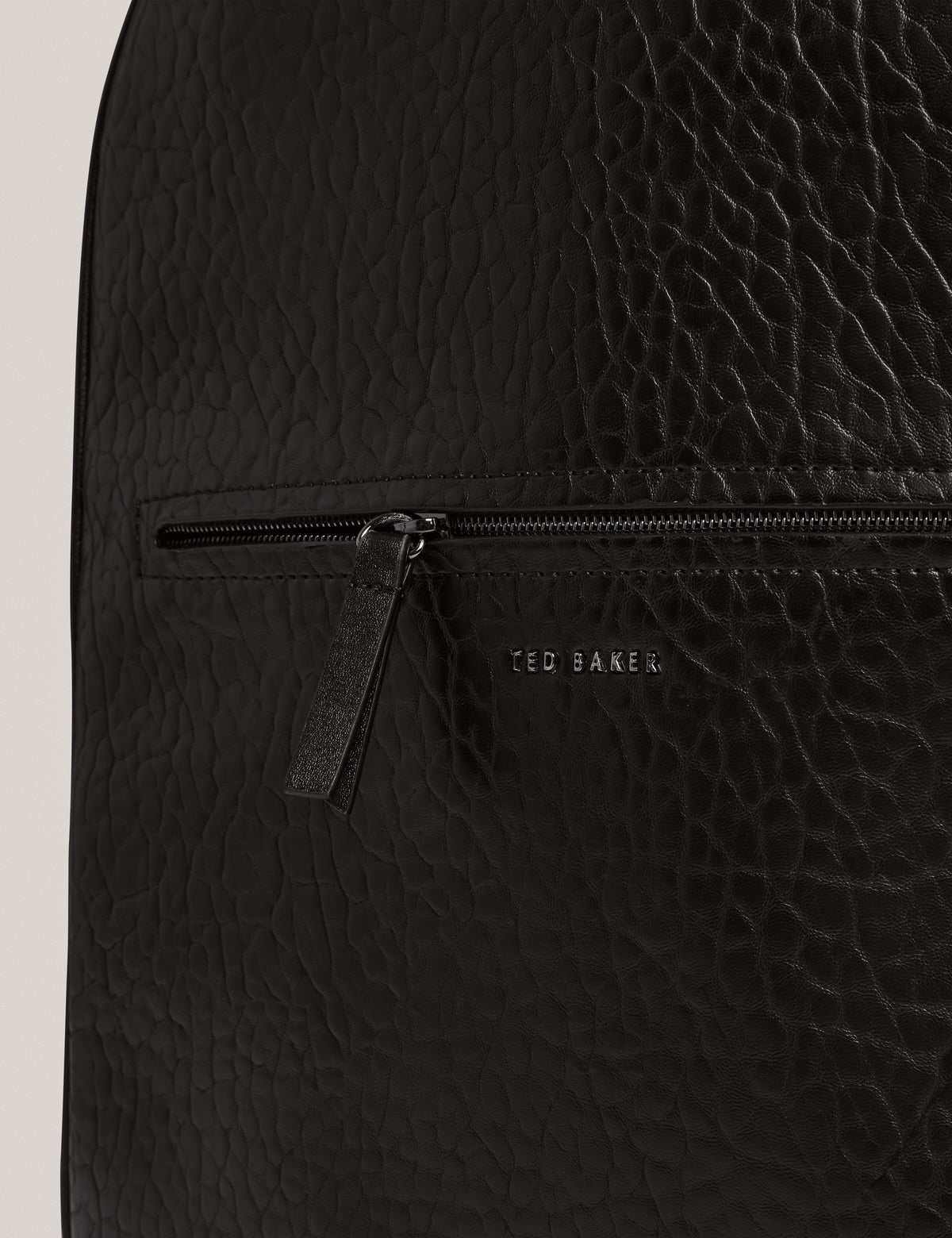 PERIIN: Pebbled PU Backpack