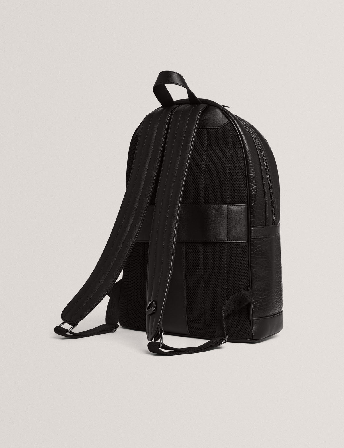 PERIIN: Pebbled PU Backpack