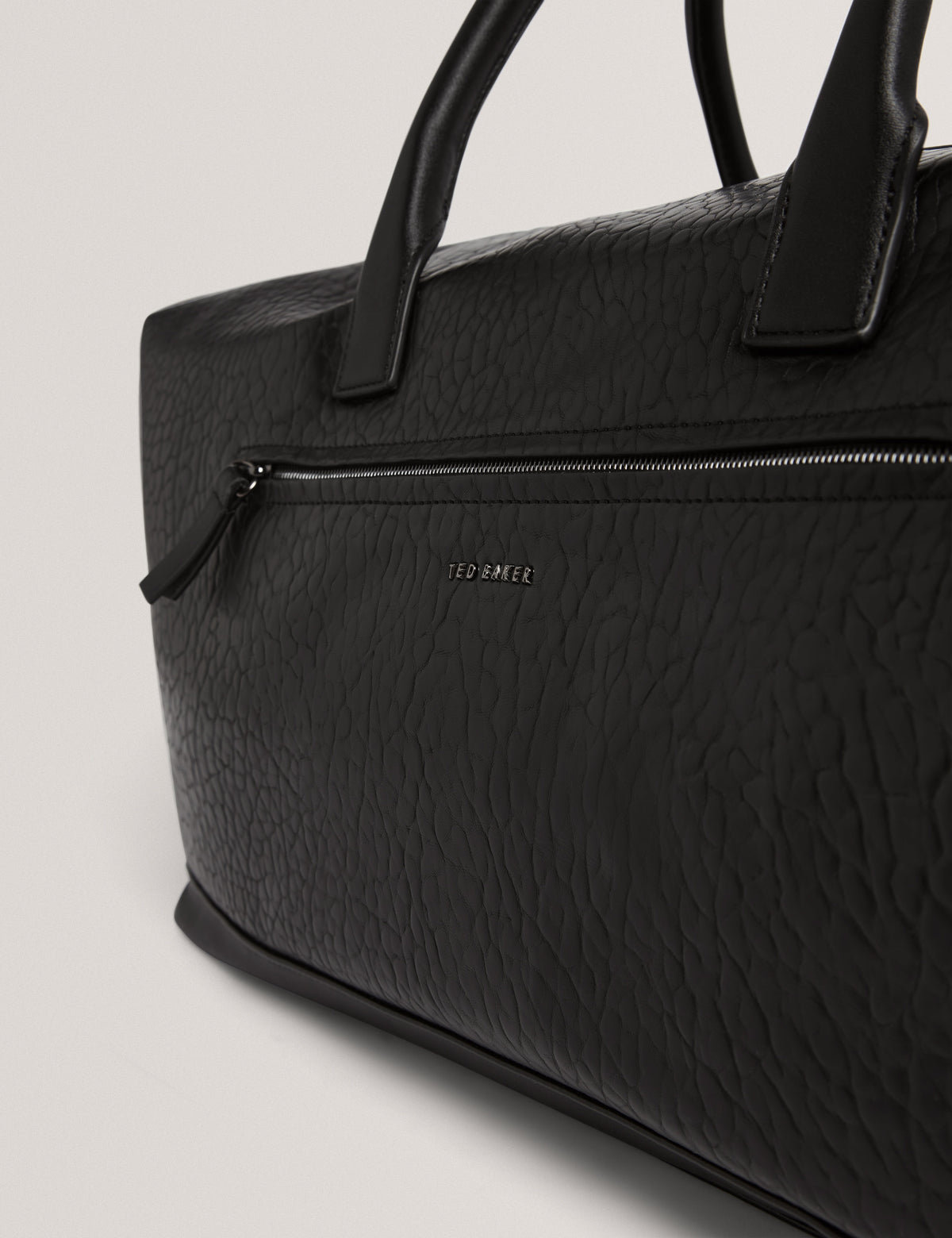 PERSIE: Pebbled Faux Leather Holdall Bag