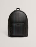 WALIIS: Printed Weave PU Backpack