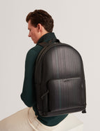 WALIIS: Printed Weave PU Backpack