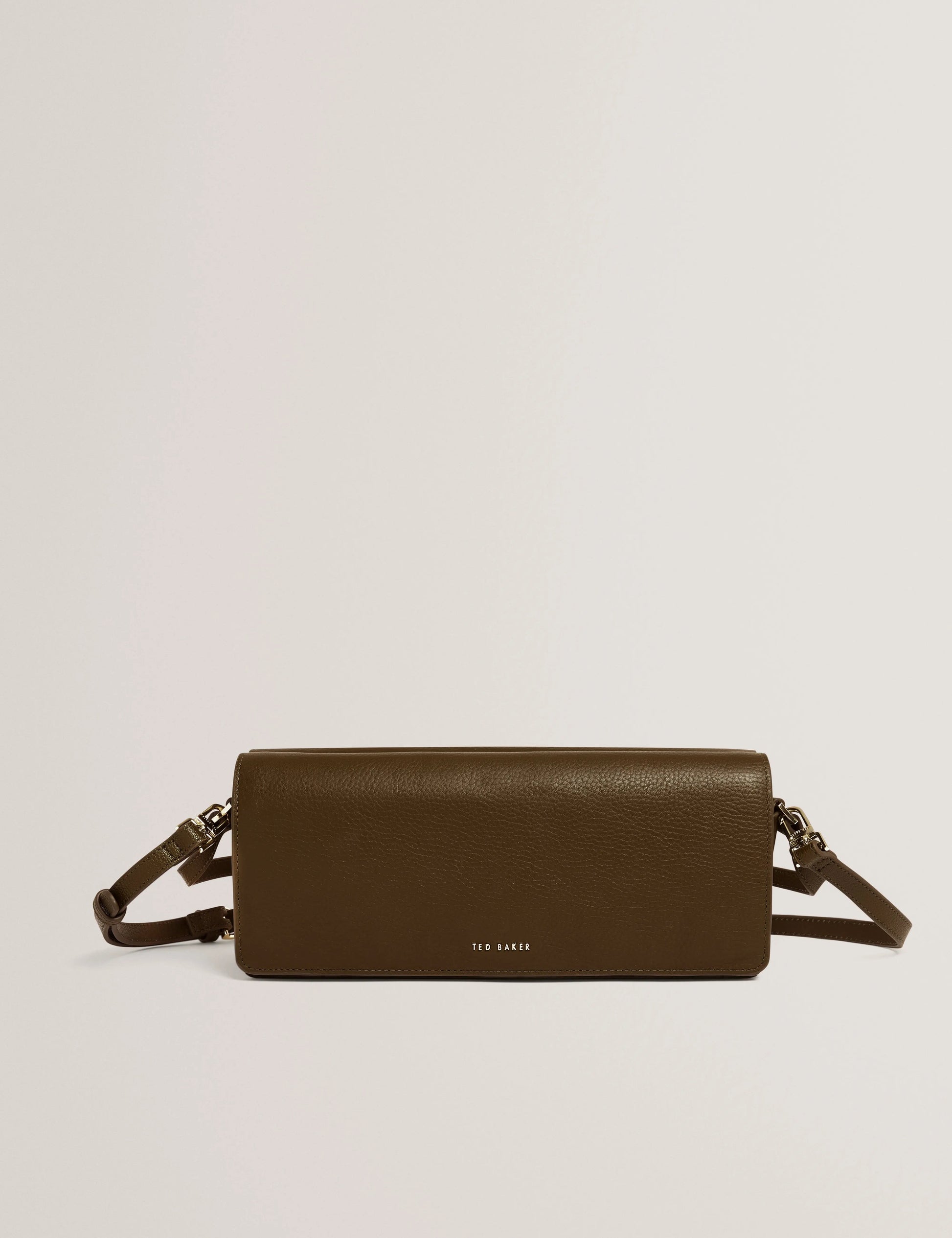 TWYYLA: Leather Elongated Shoulder Bag - Bellabags Ted Baker