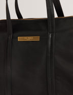 NYKKIE: Nylon Mini Crossbody Tote Bag