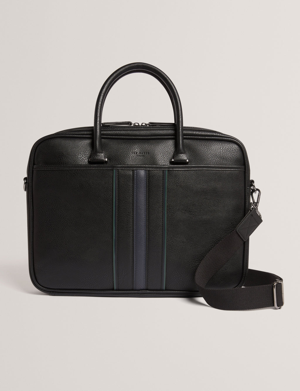 KENRIIK: Stripe PU Document Bag