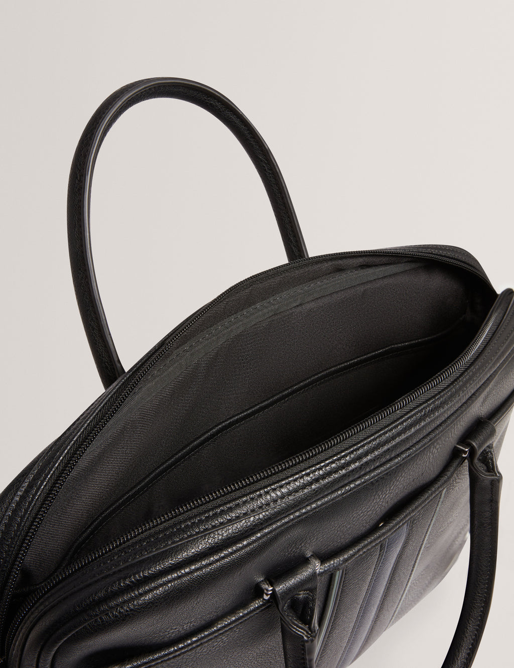 KENRIIK: Stripe PU Document Bag