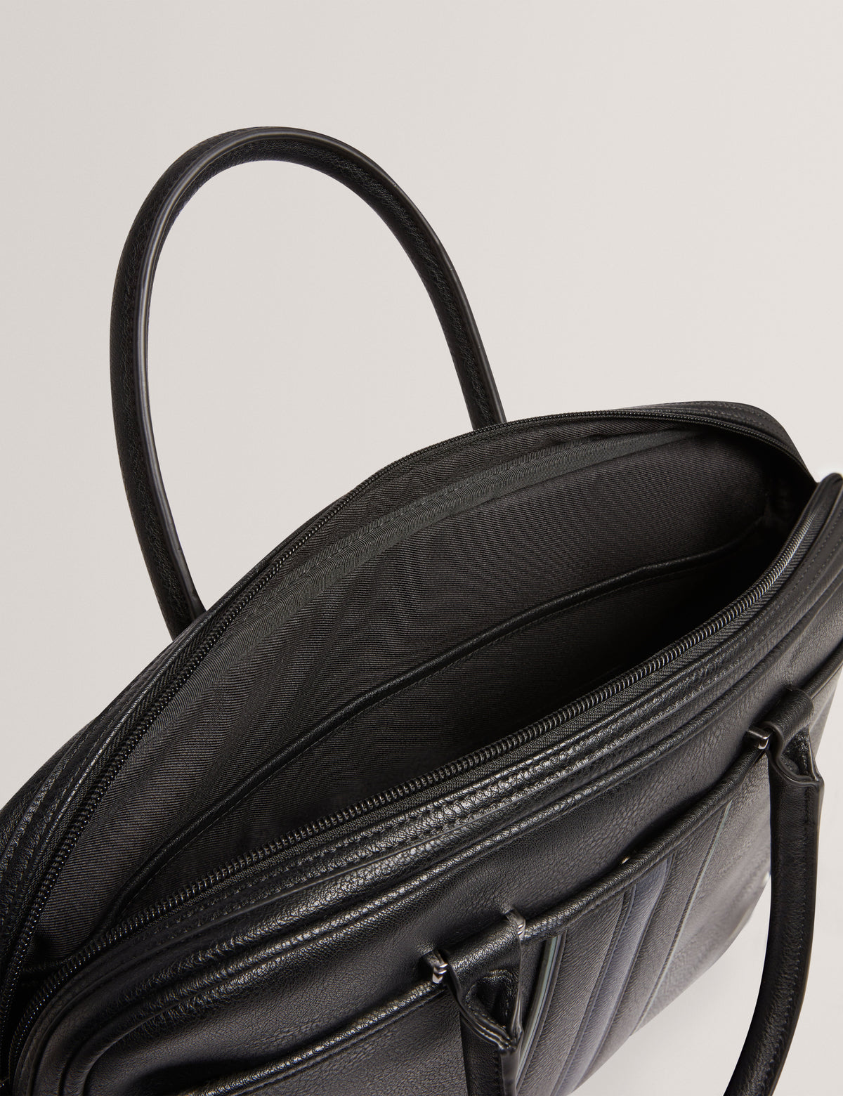 KENRIIK: Stripe PU Document Bag